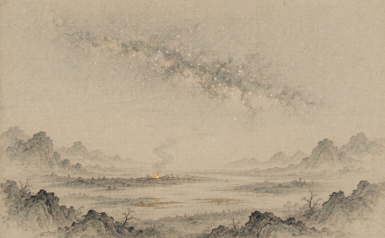 远古生星光　意象图