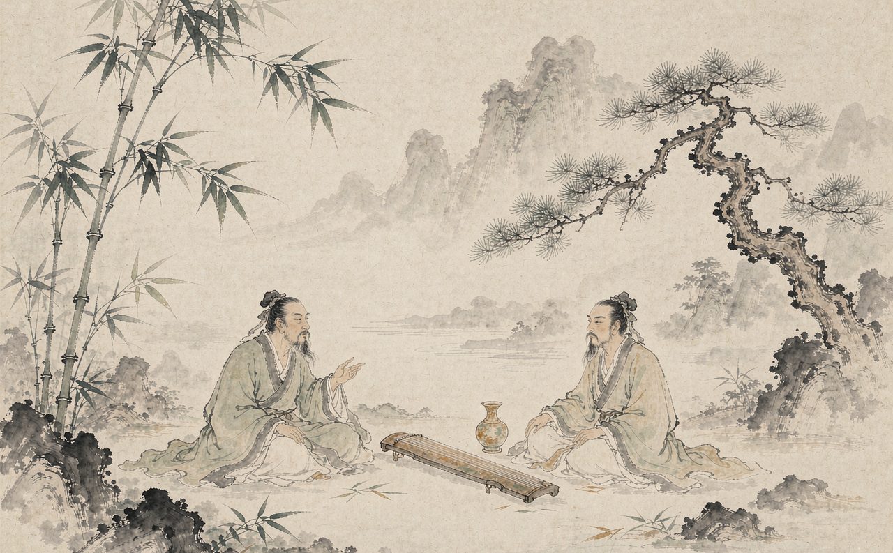 魏晋留风骨　意象图