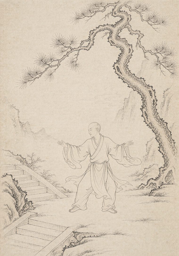 李兆生　传道意境图